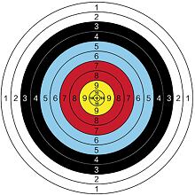 Archer Aim 40 terče na streľbu 10 ks