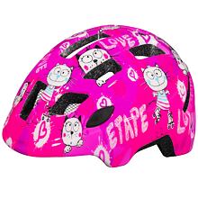 Kitty 2.0 detská cyklistická prilba ružová