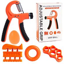 Grip 5 sada na posilňovanie rúk oranžová