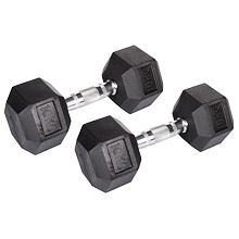 Hex Rubber Dumbell činka 1 pár