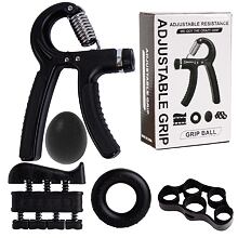 Grip 5 sada na posilňovanie rúk čierna