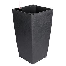 Delto Stone samozavlažovací kvetináč 25 x 46 cm antracitová
