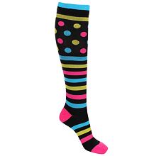Striped Dots dámske kompresné podkolienky