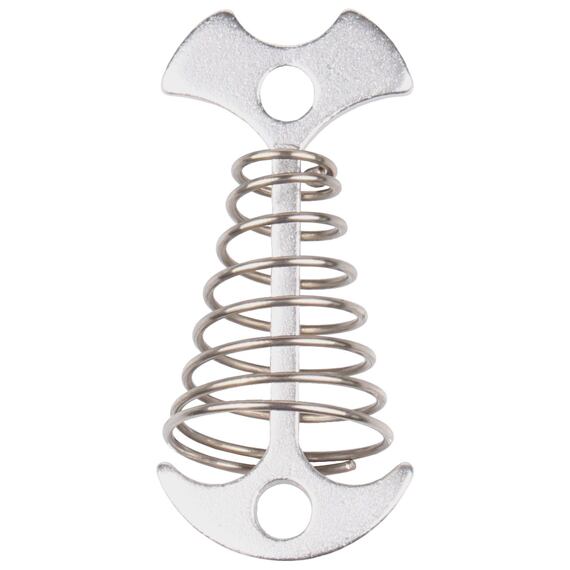 Fish Bone spona stanového lana strieborná