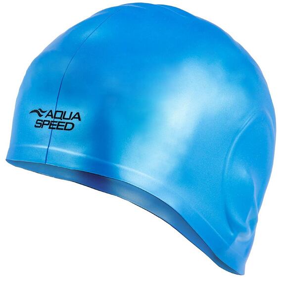 Volume Ear Cap koupací čepice modrá