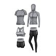 Runner 5W fitness set sivá